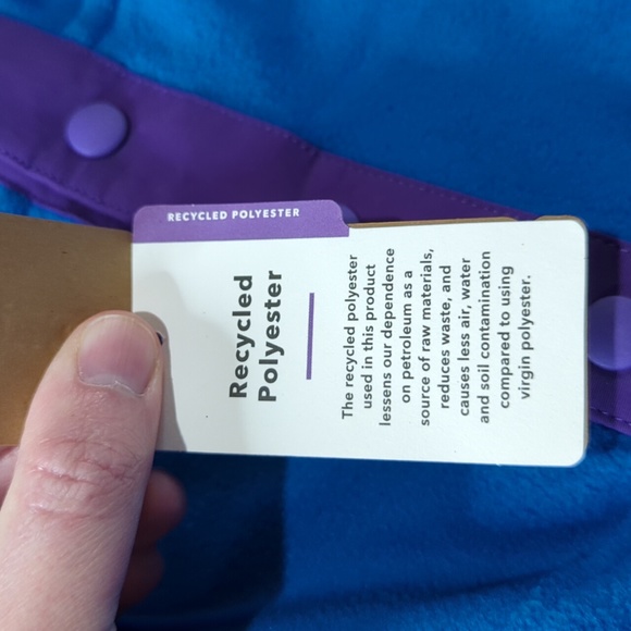 Patagonia Fleece Micro D Snap-T Pullover CORPORATE LOGO Women's Size Large - Picture 4 of 8